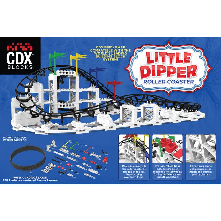 Coaster Dynamix - Wholesale Building Set - Kids - CDX Blocks Little Dipper Roller Coaster