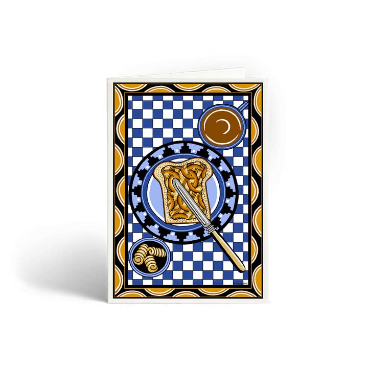 Breakfast Greetings Card for wholesale by Cressida Bell