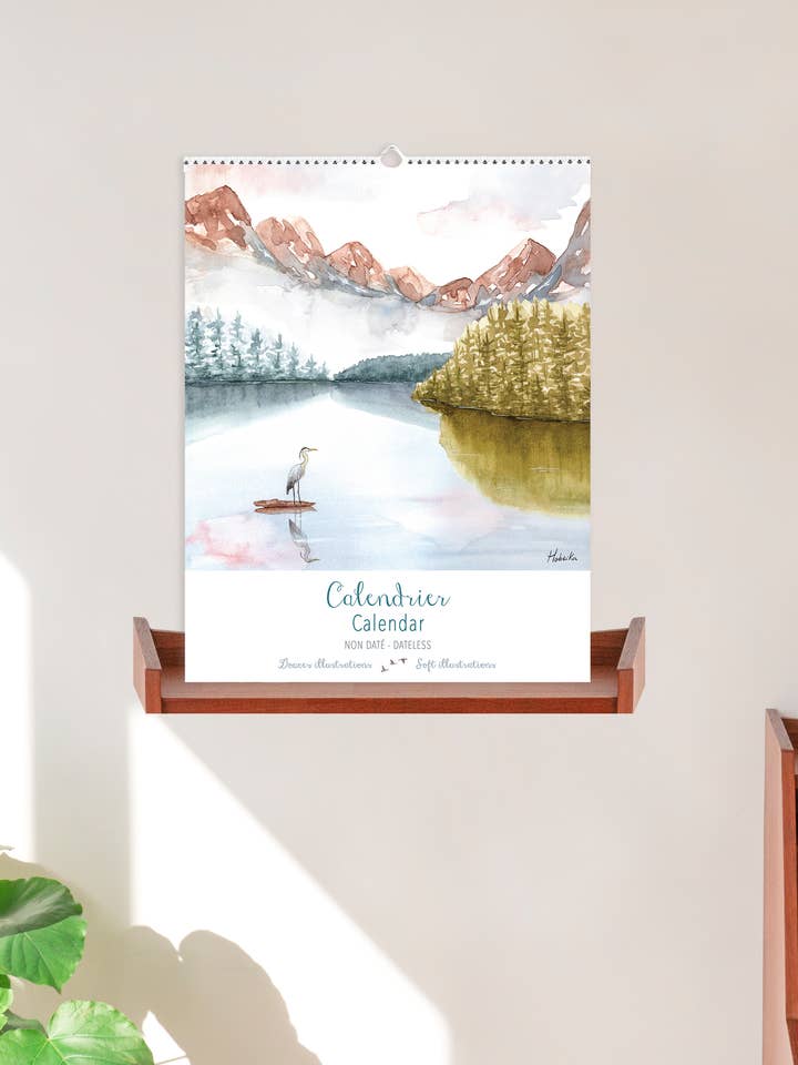 Kalender, Bløde illustrationer for engroshandel hos Hobeika Art