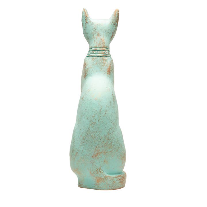 Discoveries, Inc. - Wholesale Decorative Figurine - Bastet Cat Statue Patina - 5.25" - Egyptian Goddess4