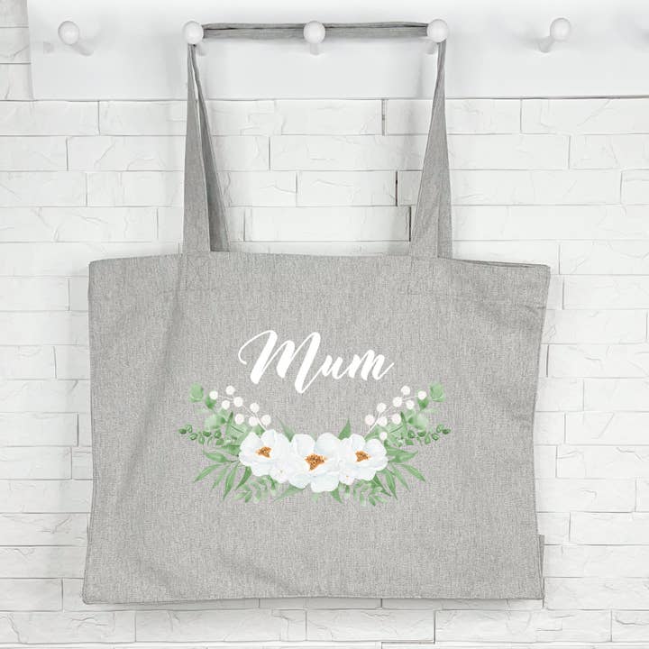 Borsa tote Mum Floral per la vendita all'ingrosso da parte di Lovetree Design