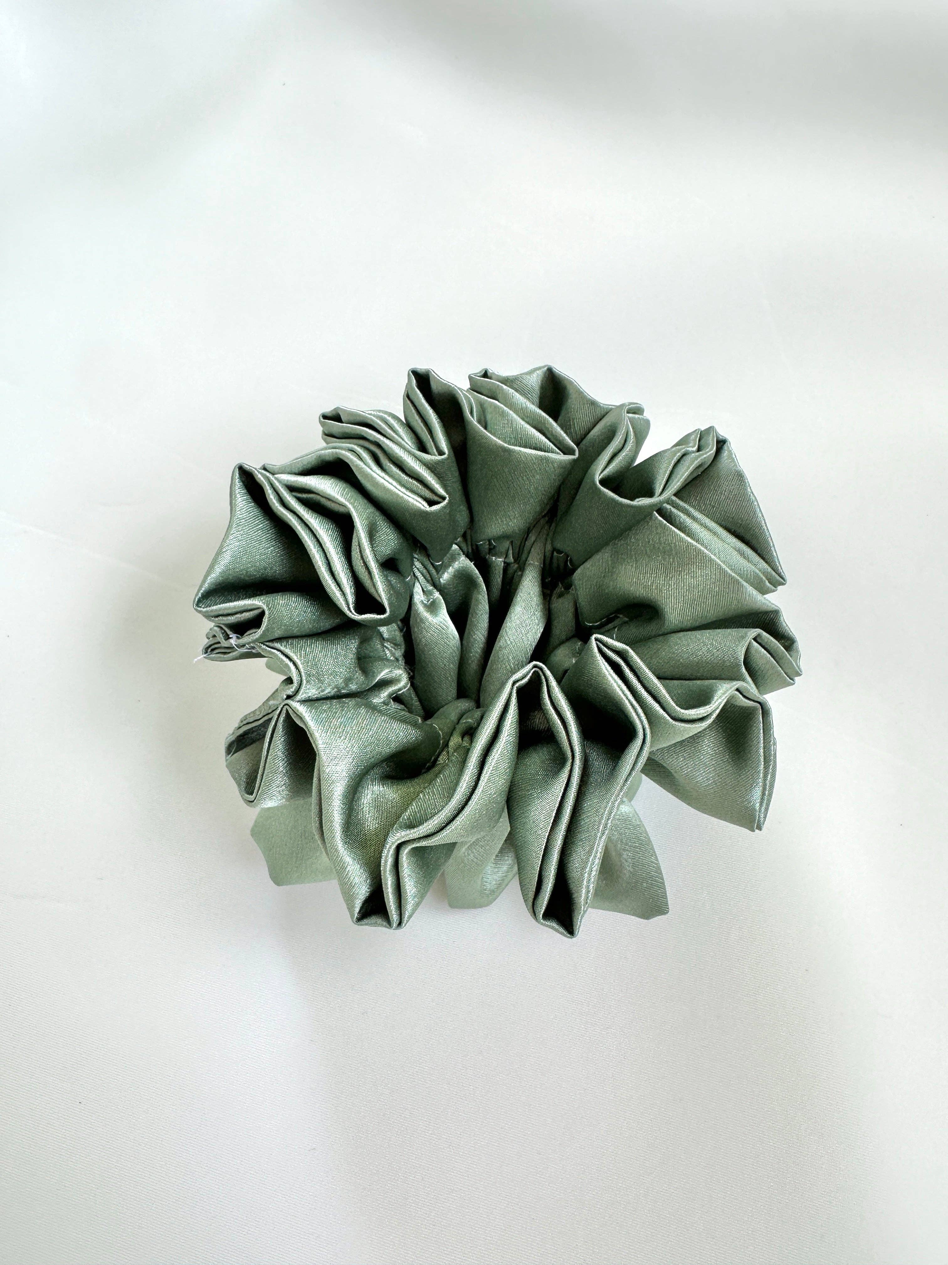 Room Shop – wholesale Scrunchie - Women’s – Satin Ruffle Scrunchie2