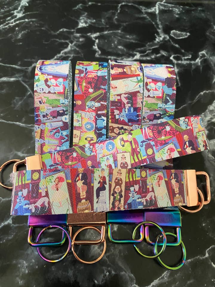 Hanging Room Faux Leather Wristlets for wholesale by Vivre La Vie Bourgeoisie