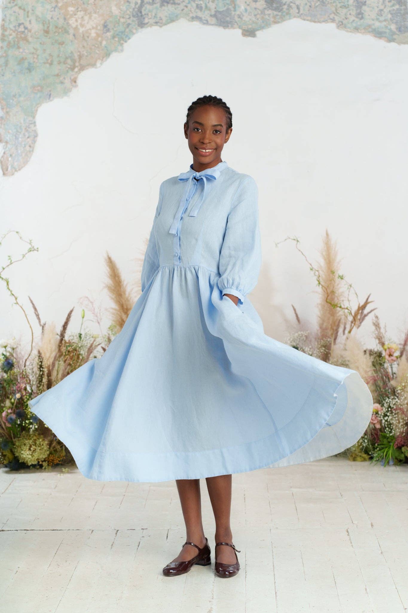 Son de Flor - Wholesale Dress - Women's - Jasmine Dress, 3/4 Sleeve0