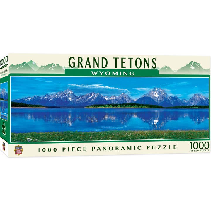Grand Tetons 1000 Piece Panoramic Puzzle for wholesale by Masterpieces Puzzles