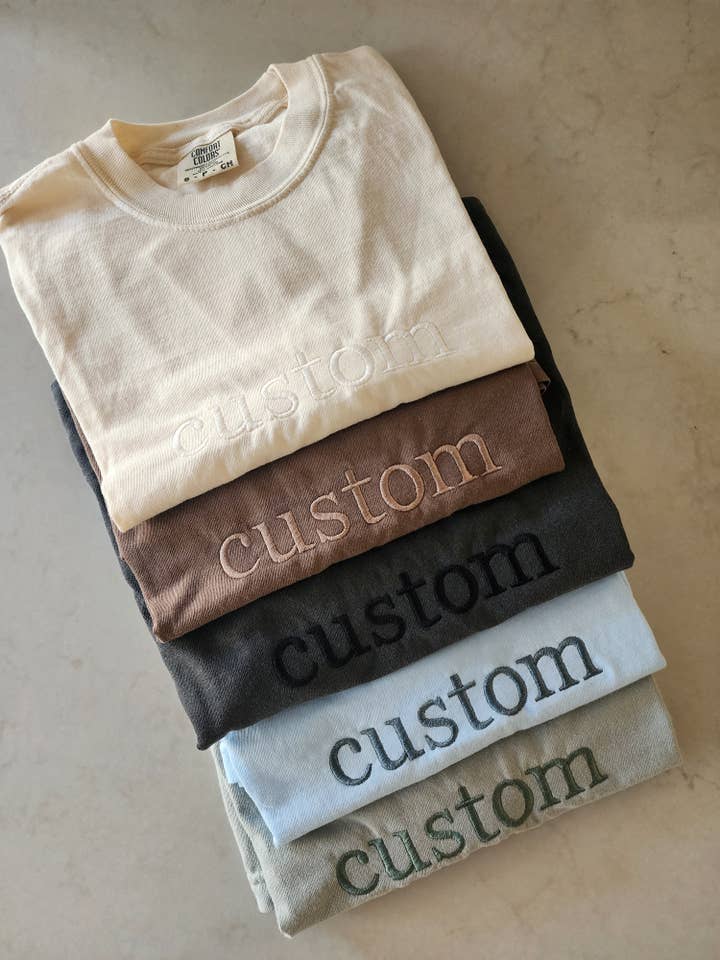 Coffee and Chaos Apparel - Wholesale Sweatshirt - Women's - Custom embroidered short sleeve t-shirt4