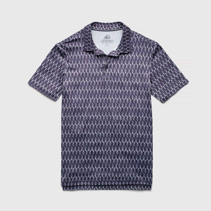 Gary Performance Polo - Navy Hula for wholesale on Faire