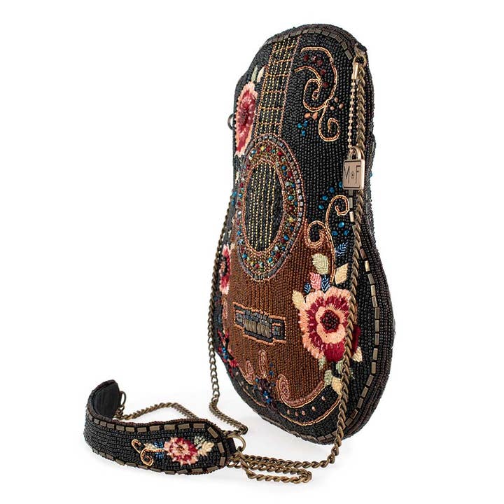 Mary Frances Accessories - Wholesale Crossbody Bag - Women's - Classical Vibe Beaded Guitar Crossbody Handbag4