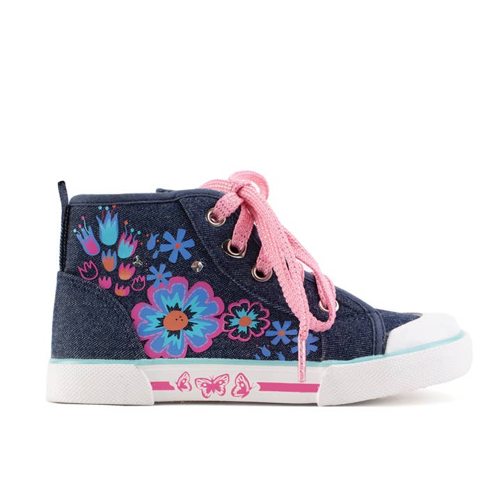 Chaussures Start-Rite Secret en toile Riptape - Denim Floral pour la vente par Start-Rite