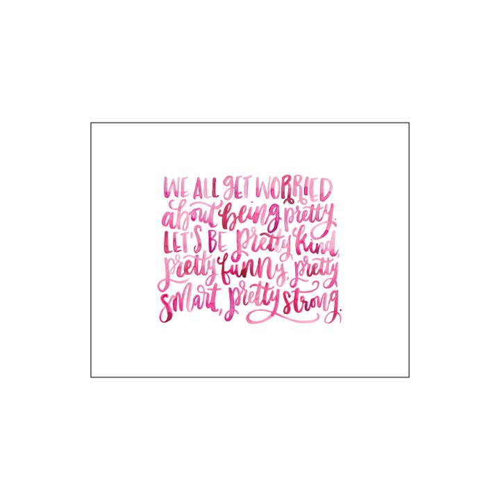 Pretty print for wholesale by Katie Elizabeth Lettering