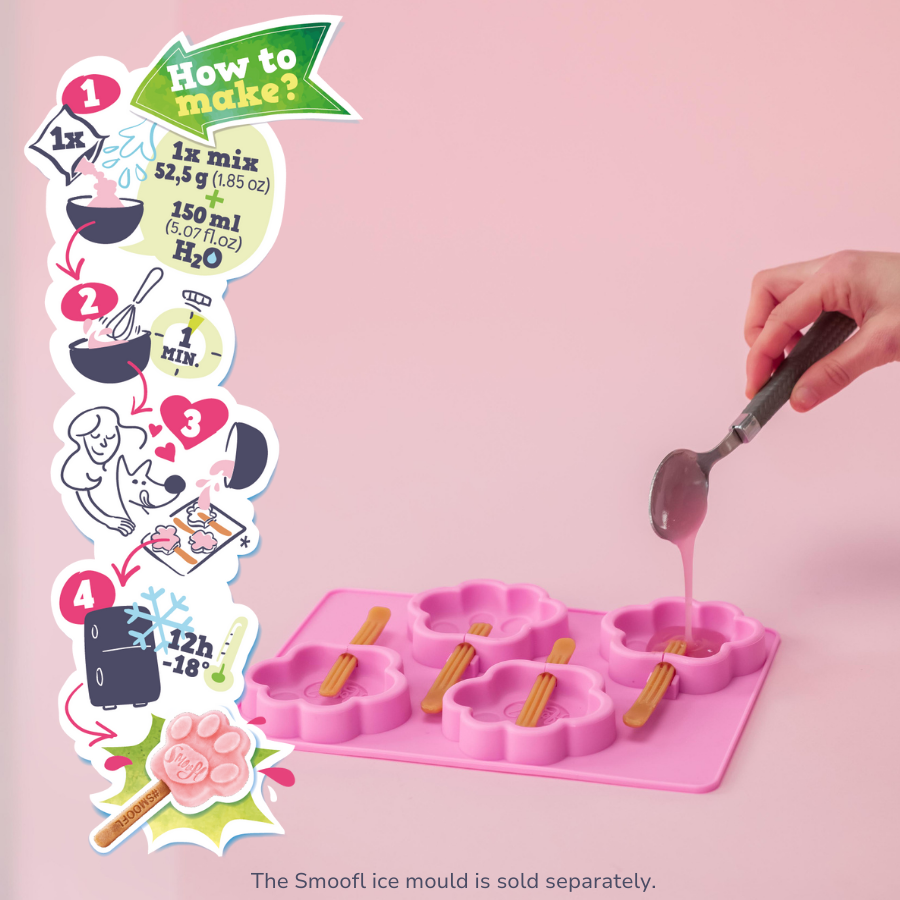 Smoofl - Wholesale Pet Biscuit - Dog - Strawberry mix for dog ice3