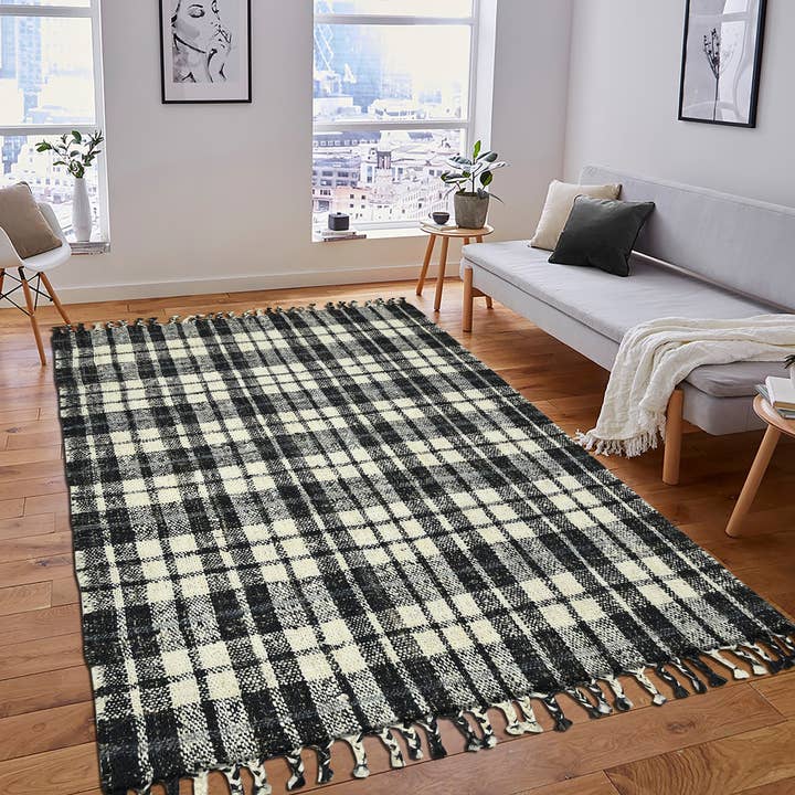 Tapis en jute tissé à la main Hampton Eastwood anthracite pour la vente par Amer Rugs