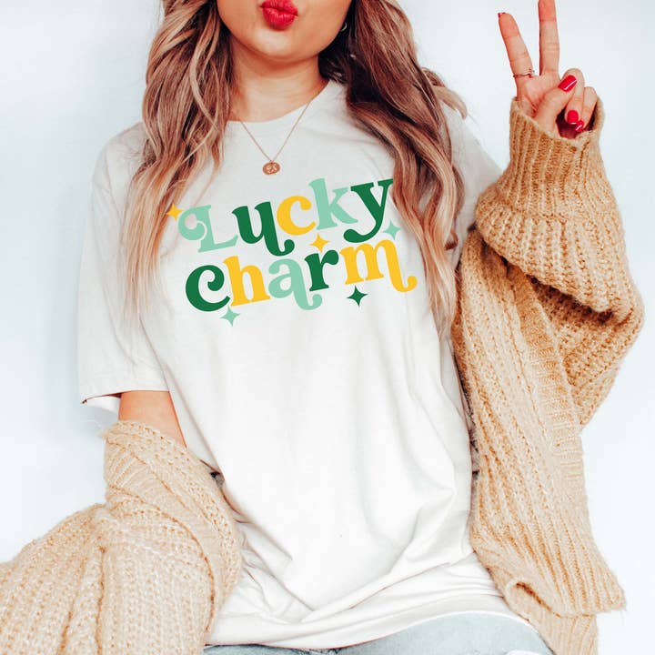 Lucky Charm Color Tee for wholesale by Limeberry Designs