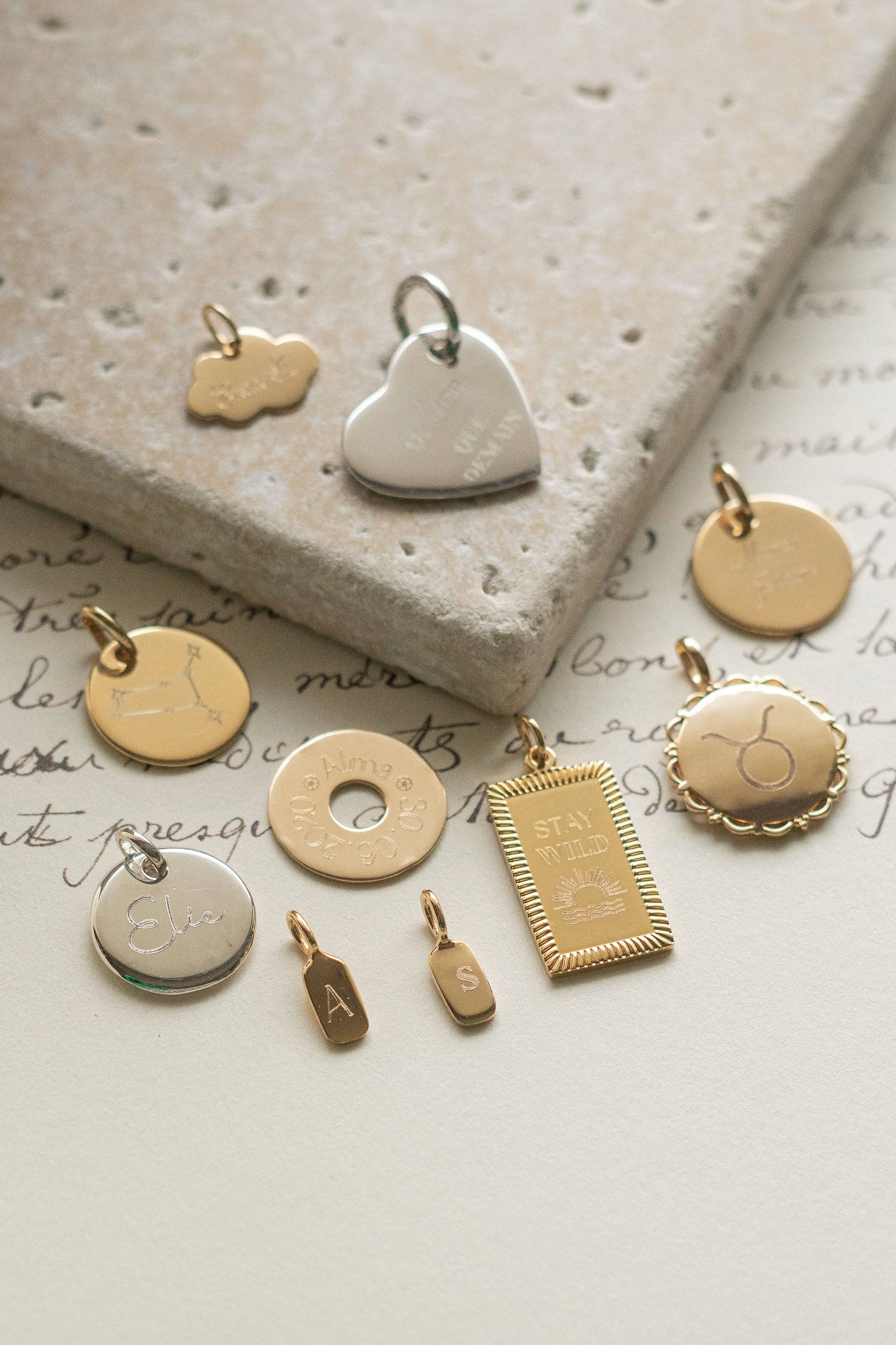 SIKA BIJOUX - Wholesale Individual Charm/Pendant - Philippine Engravable Medal - Silver2