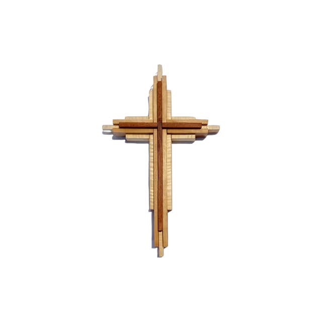 Layered Cross for wholesale by Rocking-F-Woodworks