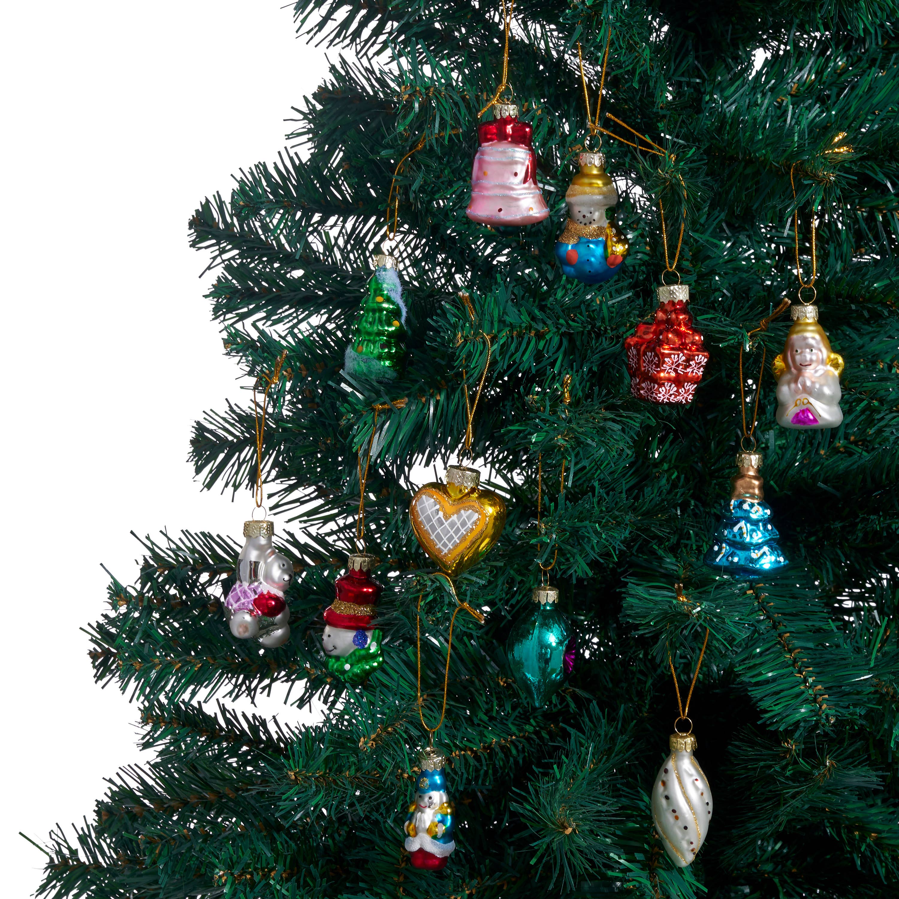 The Twiddlers - Wholesale Ornament Set - 12 Mini Glass Baubles2