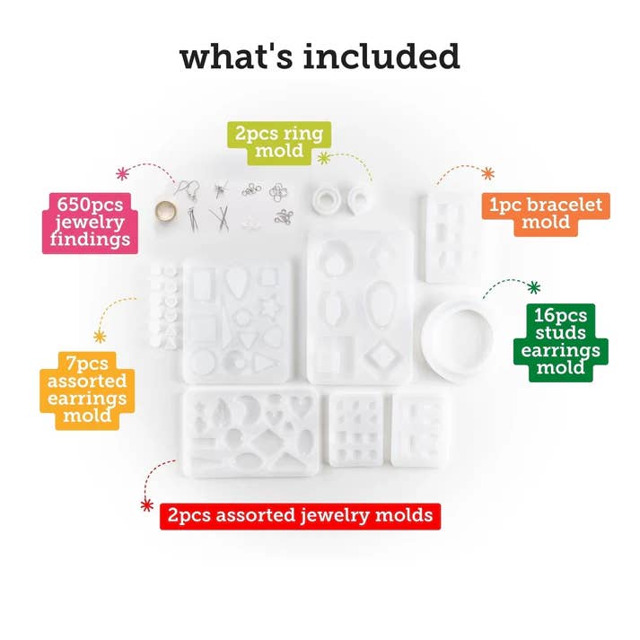 Incraftables - Wholesale DIY Craft Kit - Kids - Incraftables Epoxy Resin Molds Kit – 24pcs1