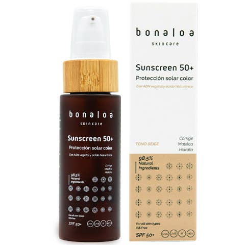 Zonnebrandcrème Age Defense Kleur Beige SPF50+ voor wholesale door Bonaloa skincare