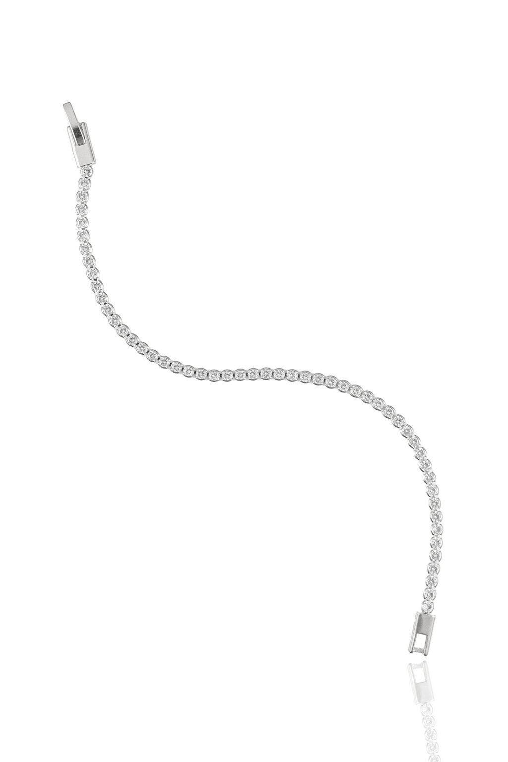 MIA Jewelry - Wholesale Link & Chain Necklace - 3mm Diamond Tennis Necklace (F236A/I46B)3