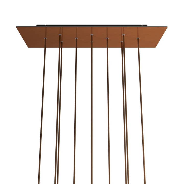 Rosette XXL Rose-One rektangulær med 10 huller og 6 sidehuller, for engroshandel hos LIGHTINUP S.R.L.