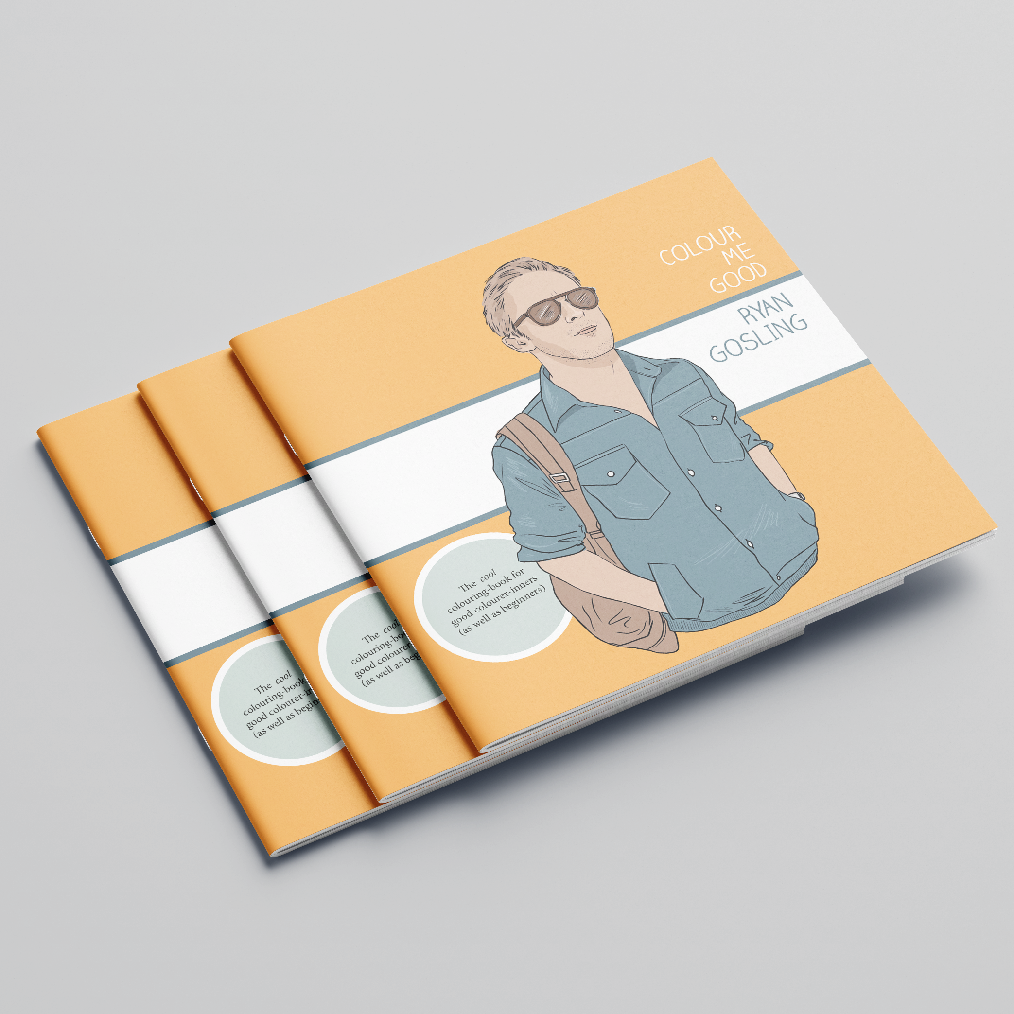 I Love Mel - Wholesale Coloring & Activity Book - Adult - Colour Me Good Ryan Gosling - Unofficial coloring Book2