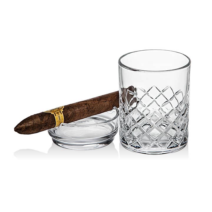 Godinger - Wholesale Cocktail/Liquor Glass - Hatch Cigar Double Old Fashion Glass