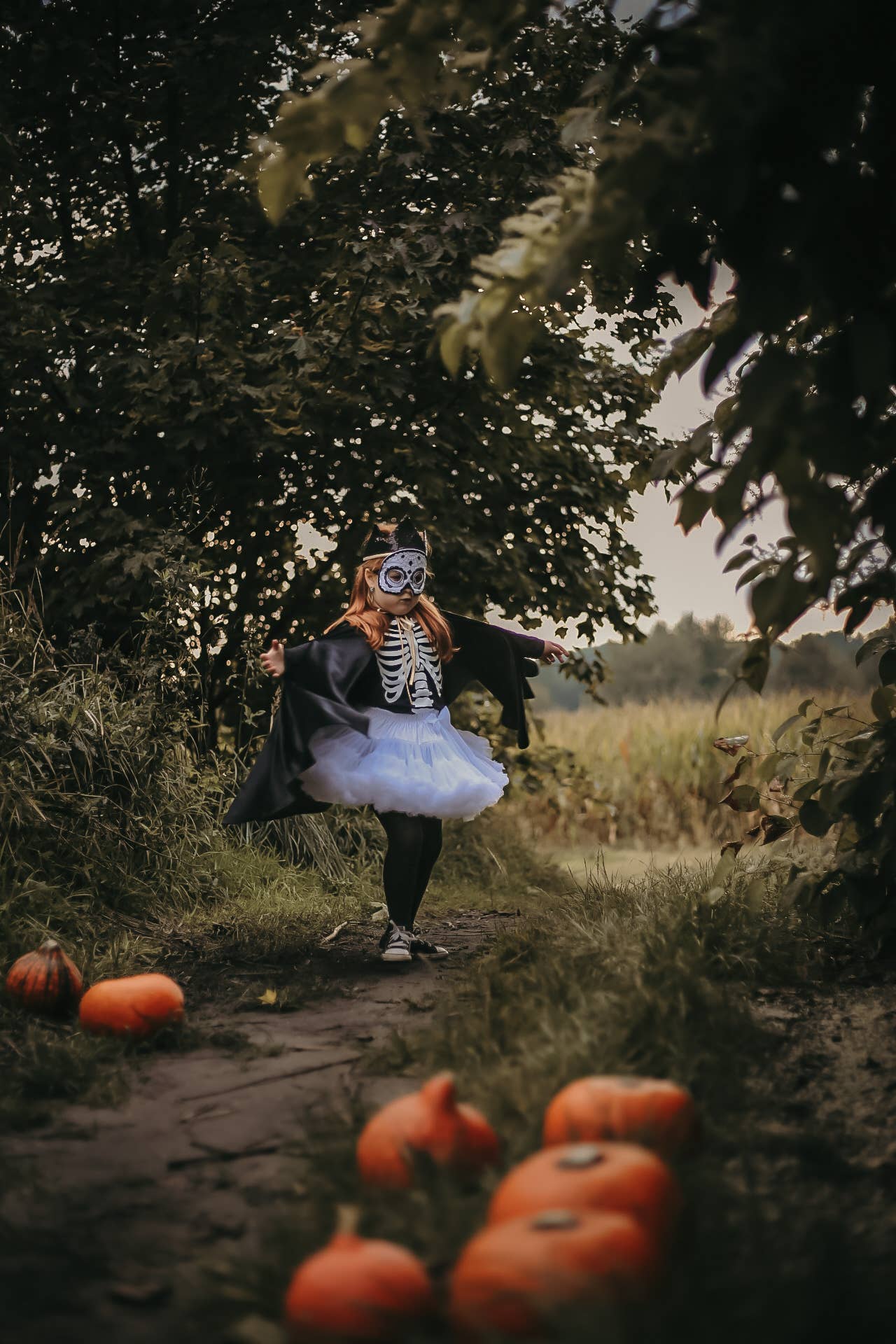 Moi Mili - Wholesale Costume - Kids - Skull mask "Black halloween"9