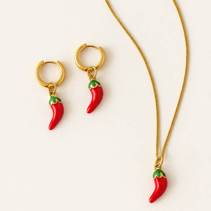 Röd Chile Amulett Set för wholesale av PHOEBE´S