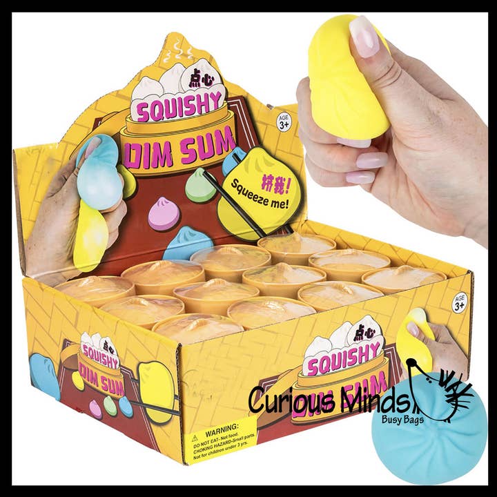 1 Doh Dumpling Dim Sum Bold - Blød Doh Stress Fidget for engroshandel hos Curious Minds Toys