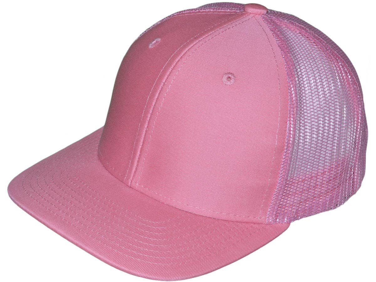 Buck Wholesale – Großhandel Trucker-Cap – Unisex – Blanko Trucker-Hüte — 6 Paneele SnapBack Mesh BK Caps6