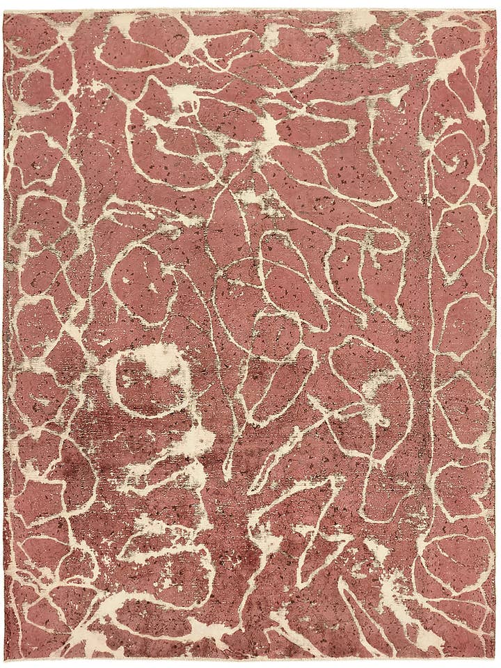 Tappeto Grande Rosa Sovratinto 8x10 - 44737 per la vendita all'ingrosso da parte di RUG N CARPET