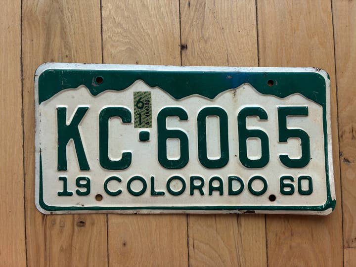 1960 1961 Colorado License Plate for wholesale by RusticPlates