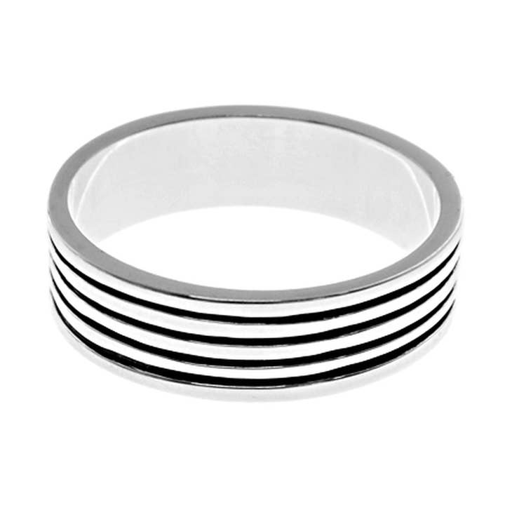 Harley bredrandig ring för wholesale av Kali Ma Designs - Sterling Silver Jewellery