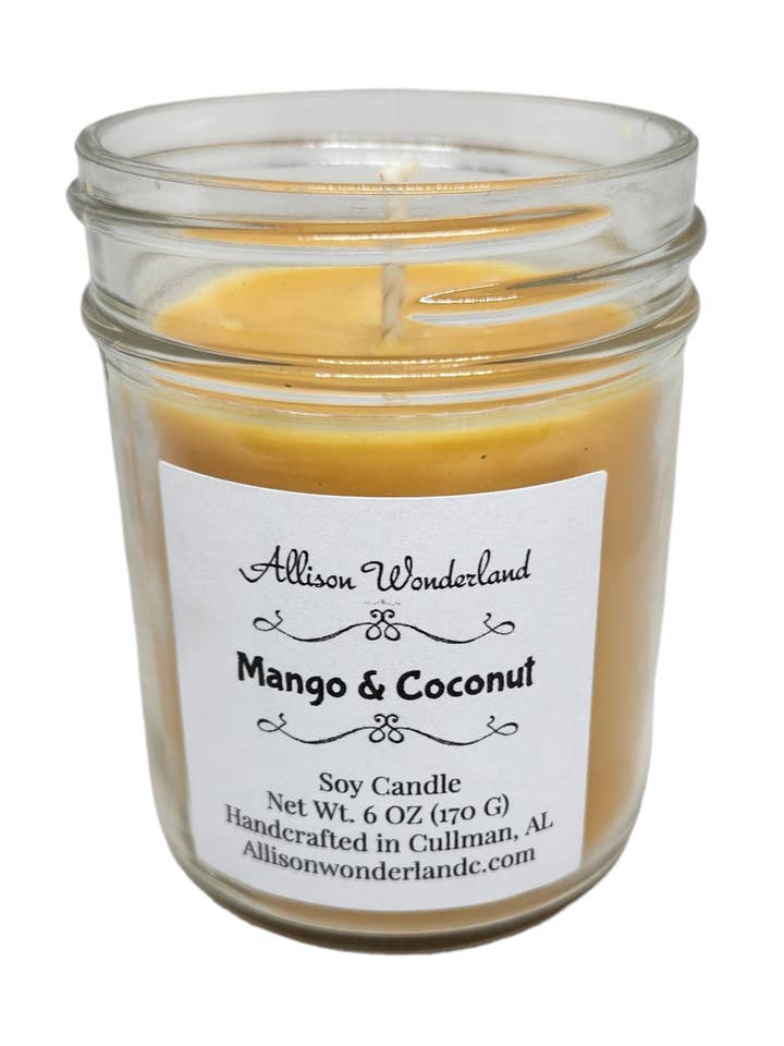 Mango & Coconut Candle for wholesale by Allison Wonderland