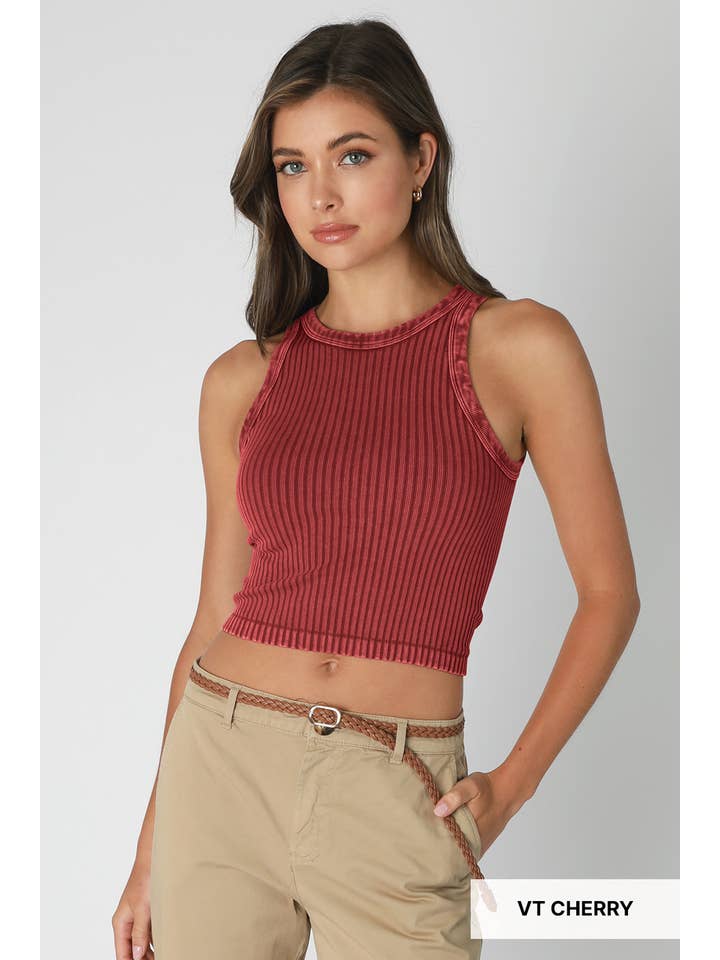 NIKIBIKI - Vente Débardeur – femme - NS8358 - Débardeur vintage à larges côtes15