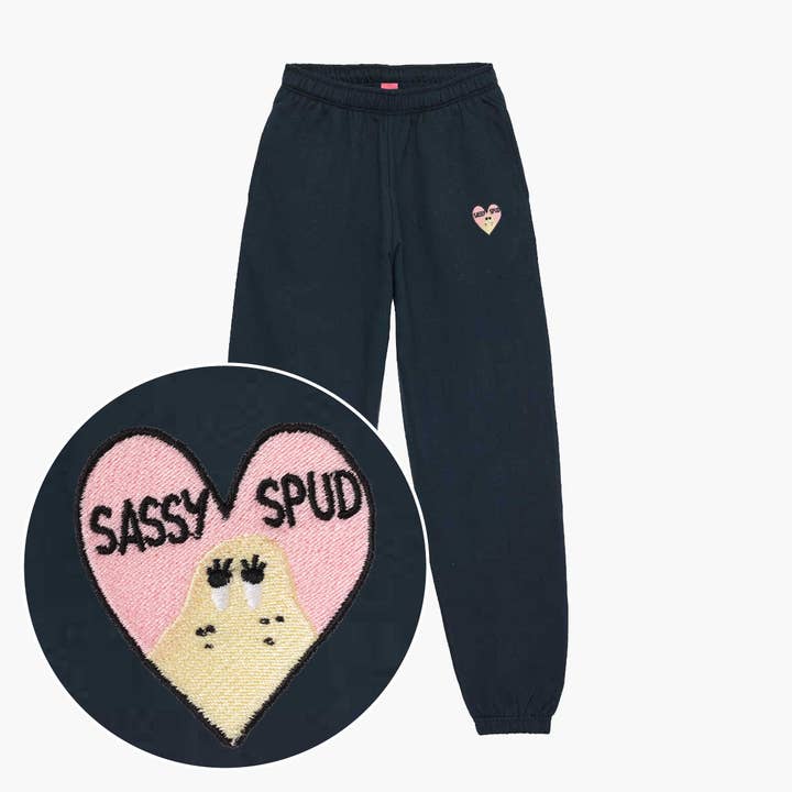 Joggers bordados Sassy Spud (unisex) para venta al por mayor de SassySpud
