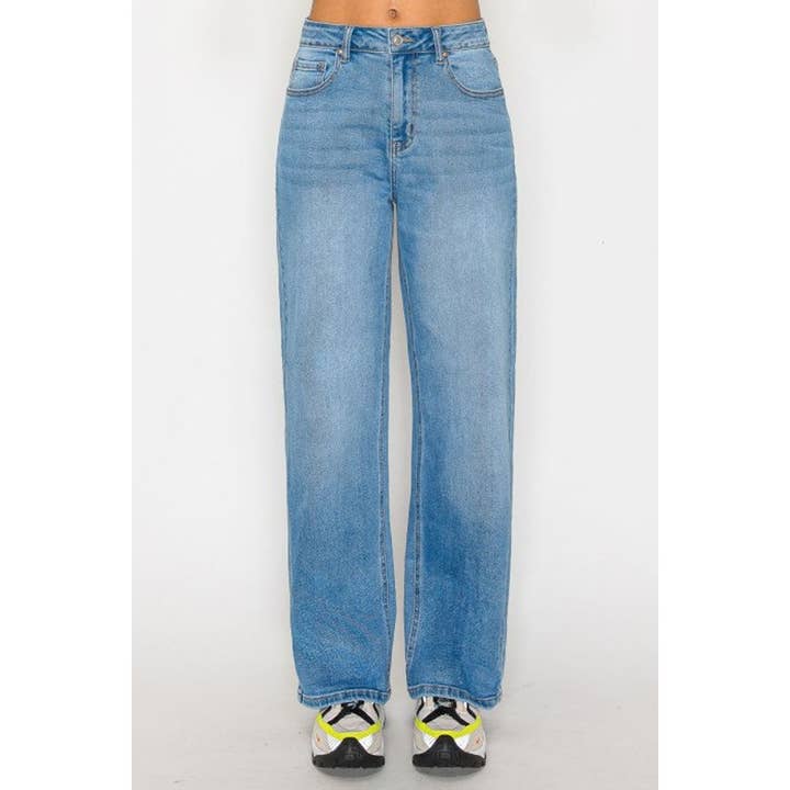 PANTALONES VAQUEROS DE MEZCLILLA RECTOS BÁSICOS para venta al por mayor de HiteJeans