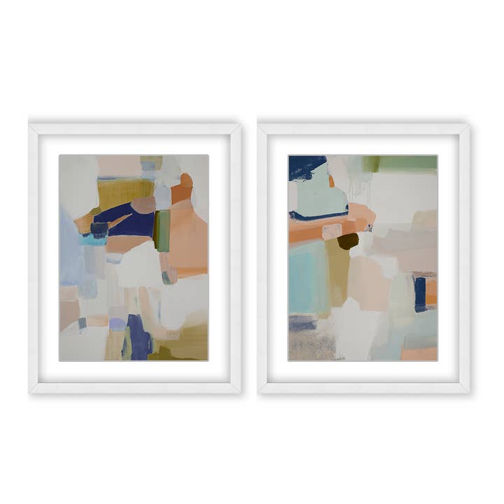 "Opulent Serenity" Framed Print (2pc) Wall Art Set for wholesale by Ready2hangart, Inc.