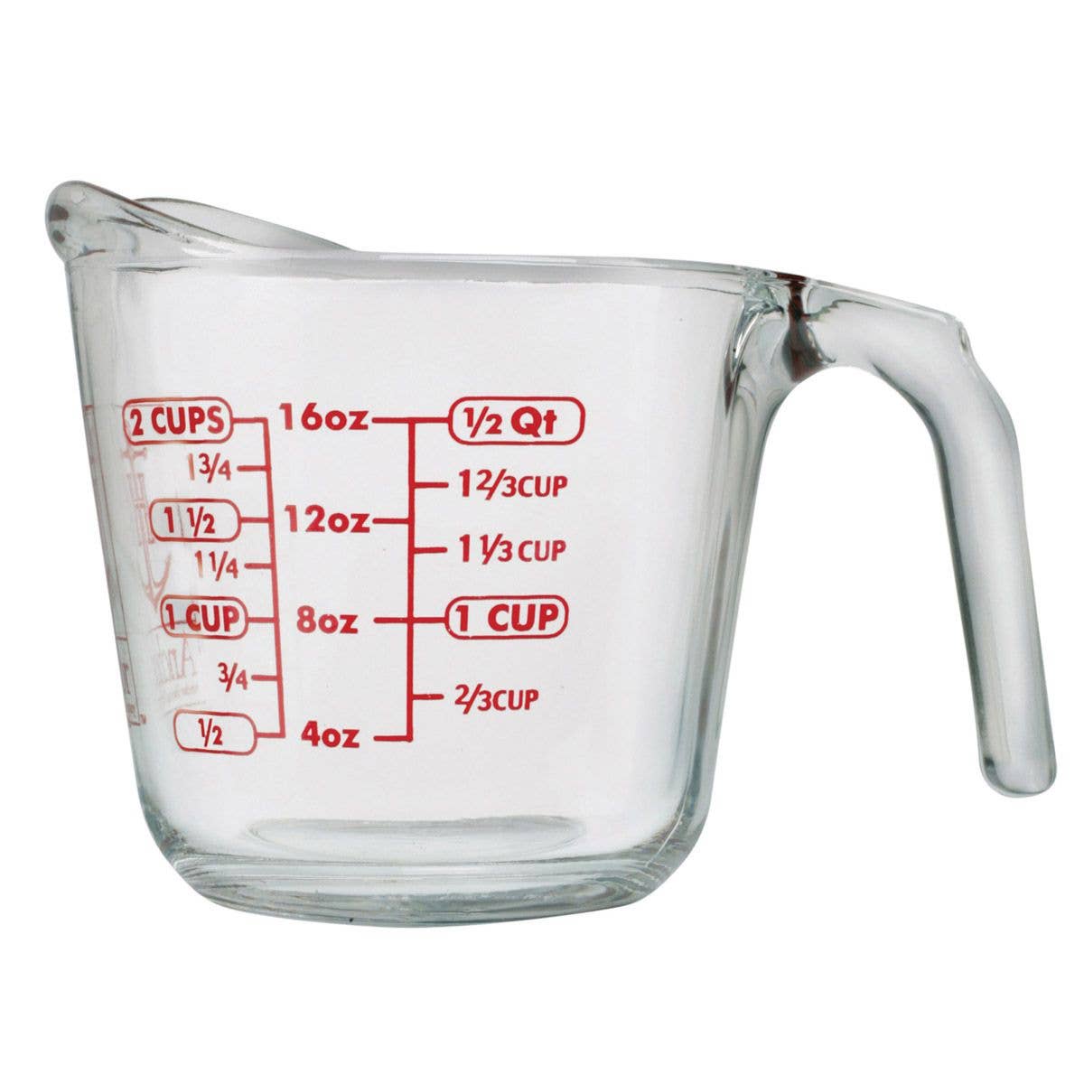HIC - Harold Import Co. - Wholesale Kitchen Tool/Gadget - Anchor Glass Measuring Cup, 2 Cup0