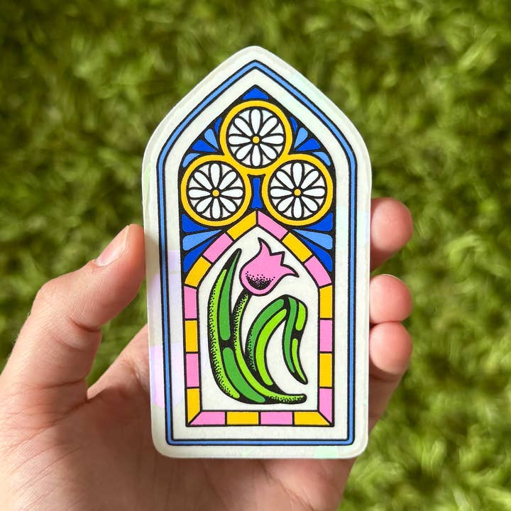 Ren-O-Graphics - Wholesale Suncatcher - STAINED GLASS WINDOW SUNCATCHER STICKER0