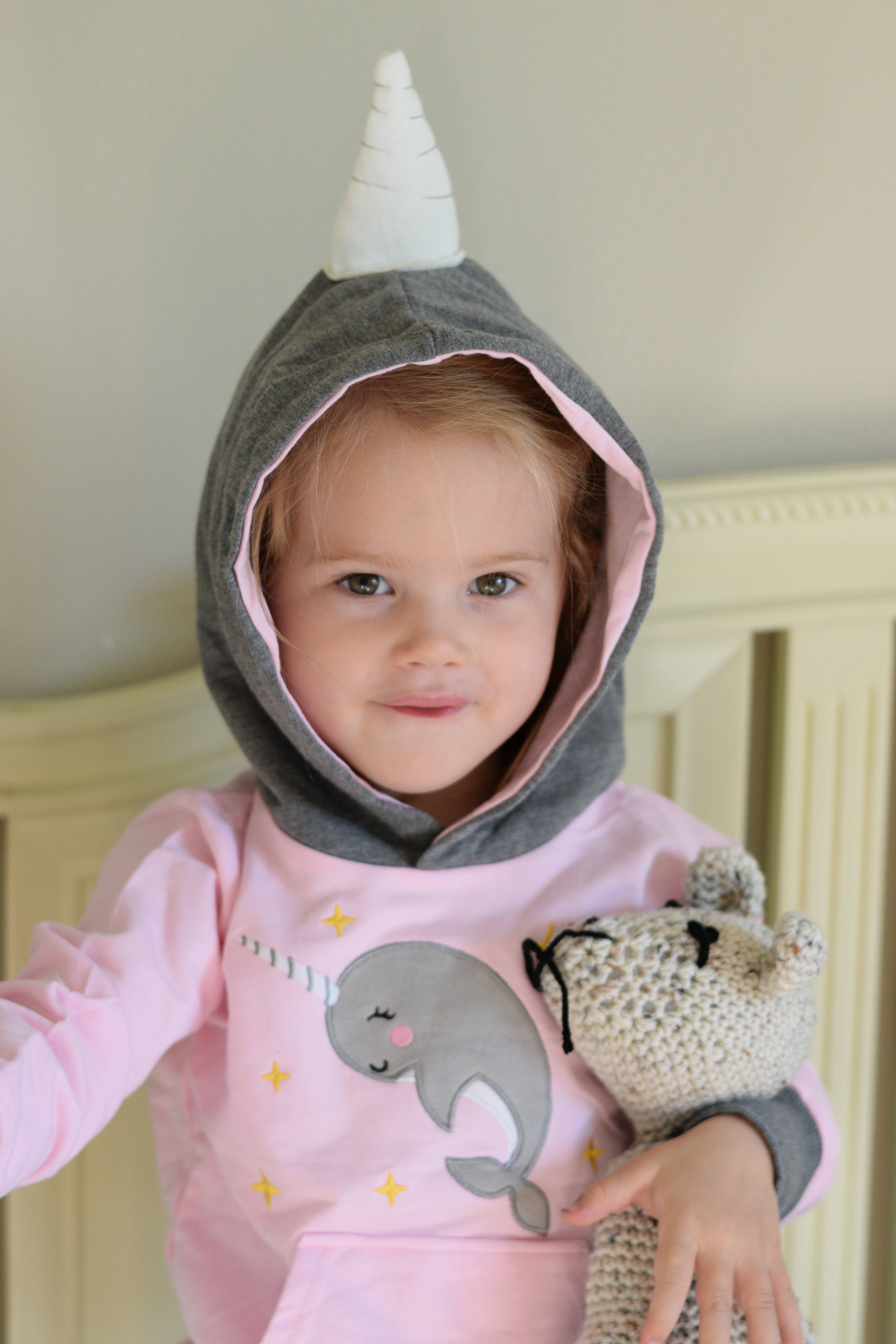 Doodle Pants - Wholesale Hoodie - Kids - Narwhal Toddler and Kids 3D Hoodie3
