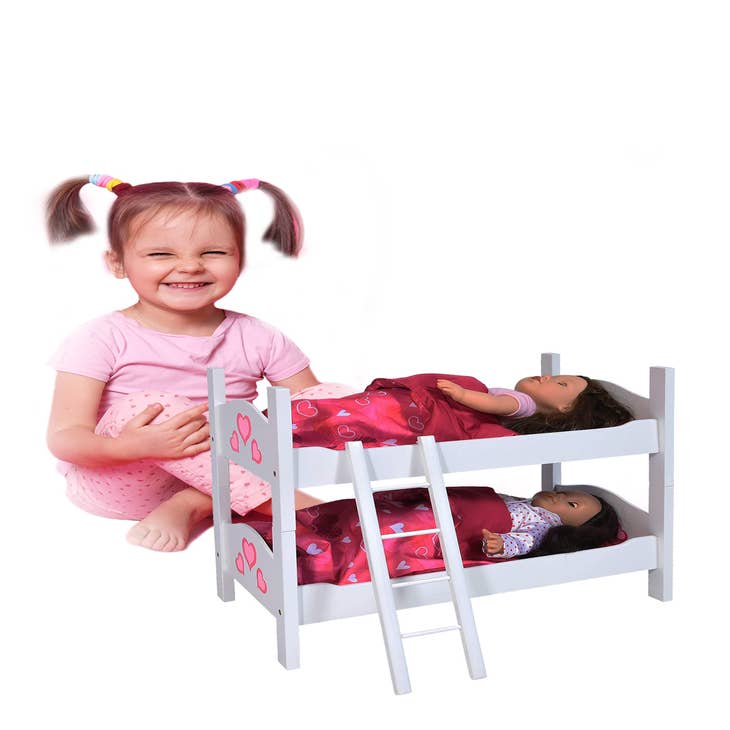 The New York Doll Collection Bunk Bed For Twin Dolls Fits 18 Inch