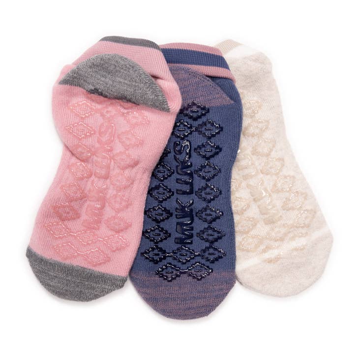 Muk Luks - Wholesale Socks - Women's - MUK LUKS Women's Studio Socks - 3 Pair Pack3