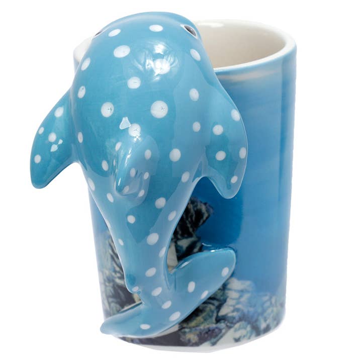 Puckator Ltd - Wholesale Coffee Mug - Whale Shark Ceramic Shaped Handle Mug