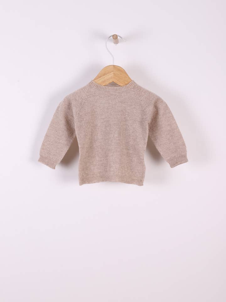 Wedoble: sustainable children's fashion - Wholesale Knit Sweater - Baby - Sweater knitted in wool and cashmere blend | LITTLE LOVE1