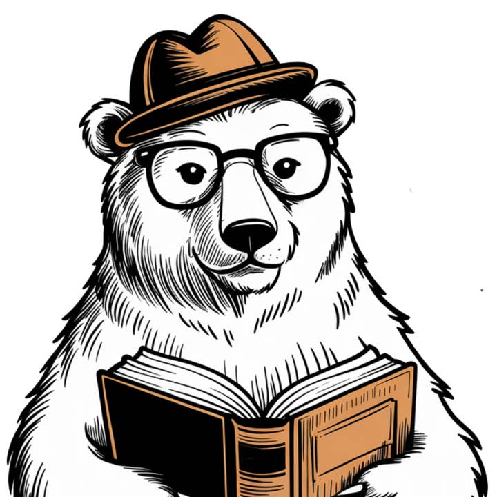 Polar Bear Greeting Card for wholesale by The Librarian’s Candle Co