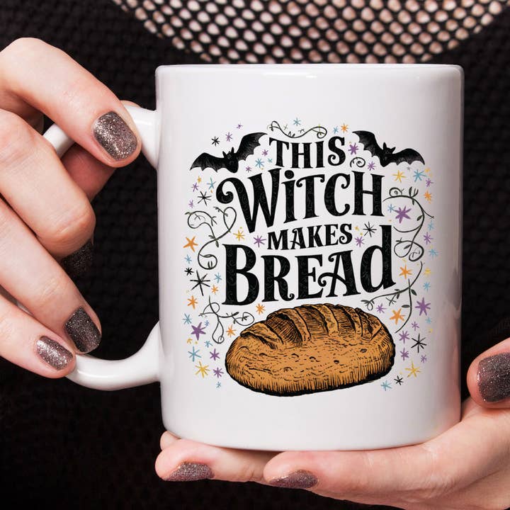 Halloween Sourdough Witch Baking Mug Baking Kitchen Decor for wholesale by Canary Road