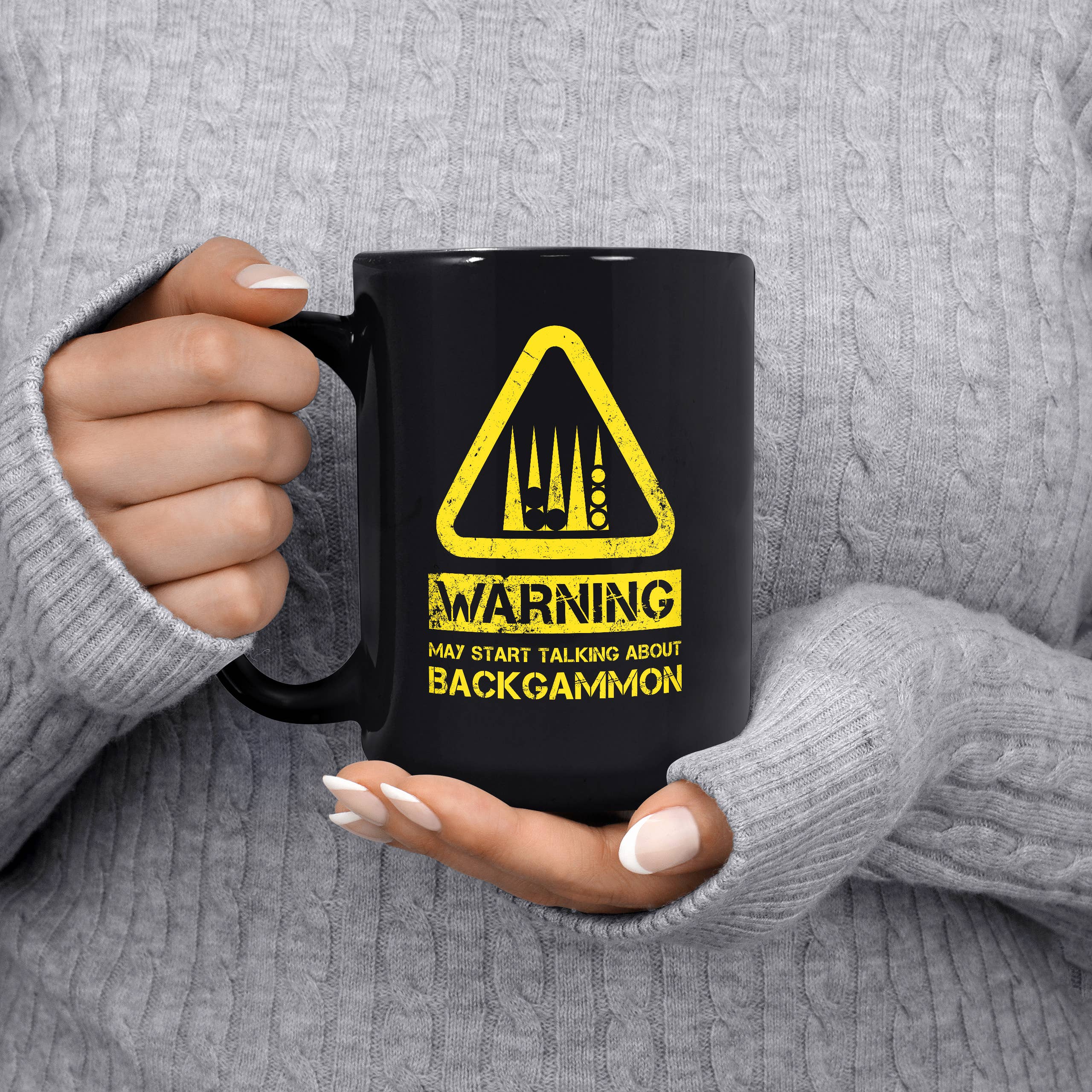 Mug Monster – wholesale Coffee mug – Backgammon Mug - Warning May Start Talking About Backgammon13