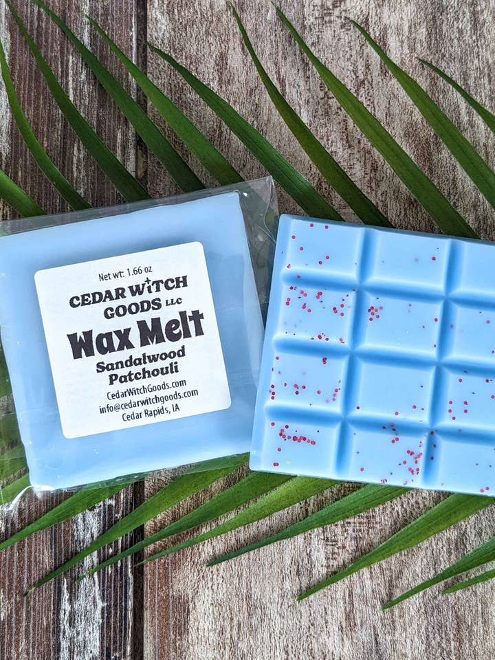 Cera Profumata al Sandalo e Patchouli per la vendita all'ingrosso da parte di Cedar Witch Goods