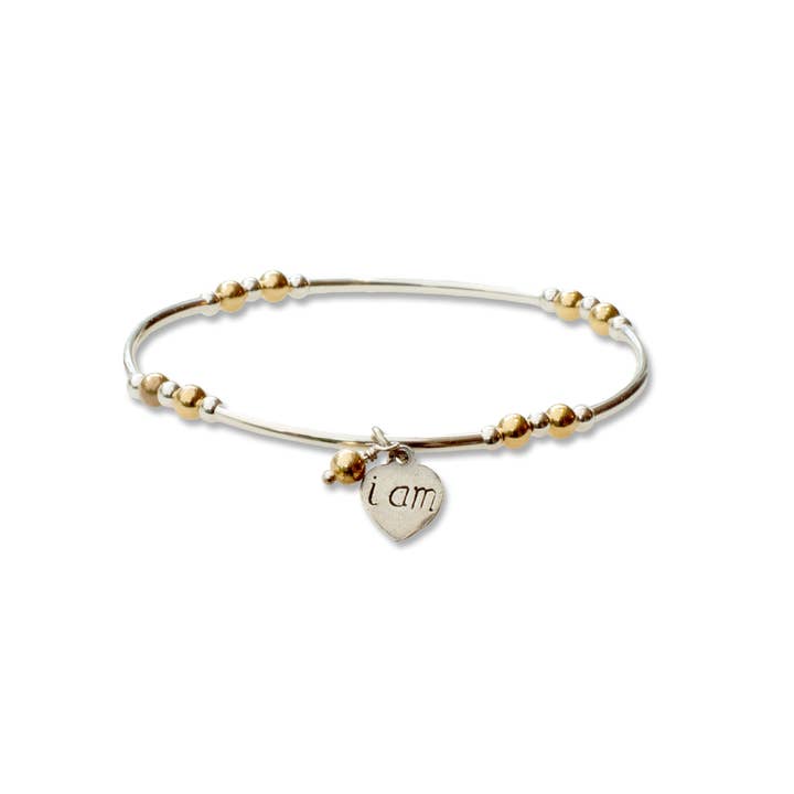 Intentional Bracelet in Sterling Silver & Gold-filled Beads for wholesale by Made as Intended